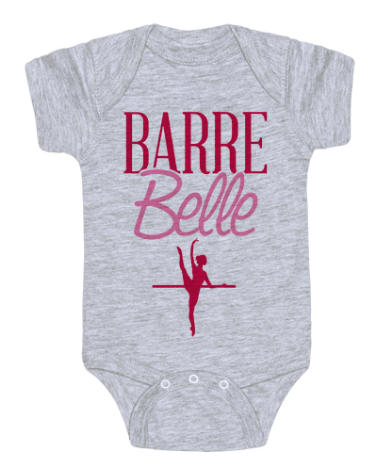 Barre Belle Onesie from HUMAN in Heathered Light Gray