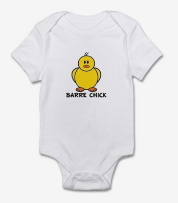 Barre Chick Infant Bodysuit from cafepress