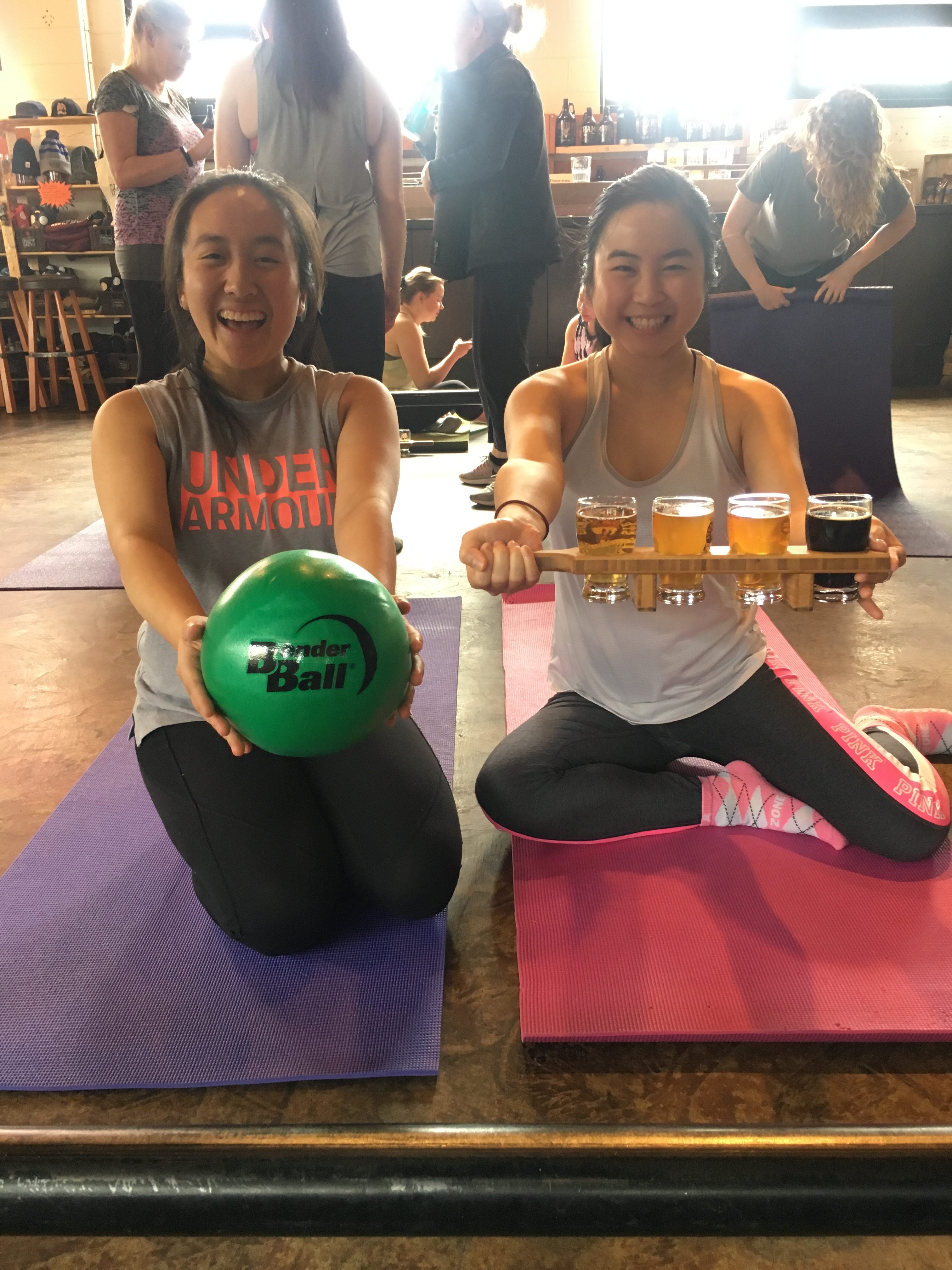 Barre and Brews event in Vancouver