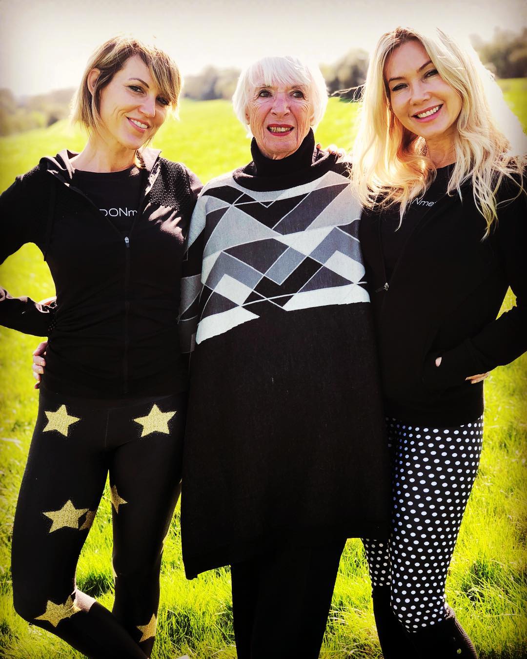 Kelly Wackerman, Esther Fairfax and Pamela Kennedy in Hungerford, England.