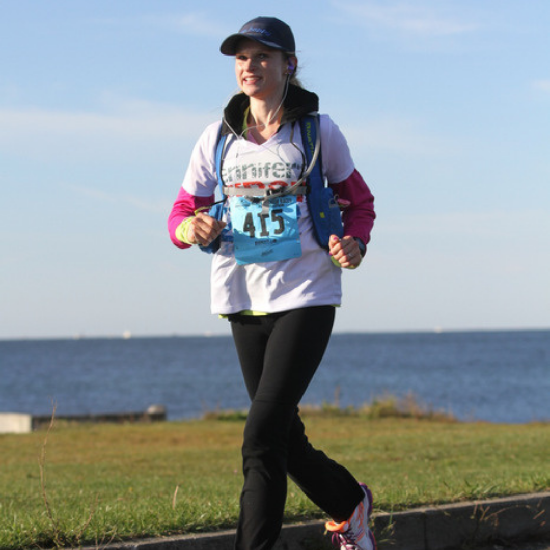 Jennifer Mathieu Henshall running