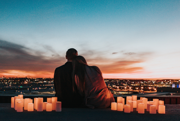 Lovers at sunset