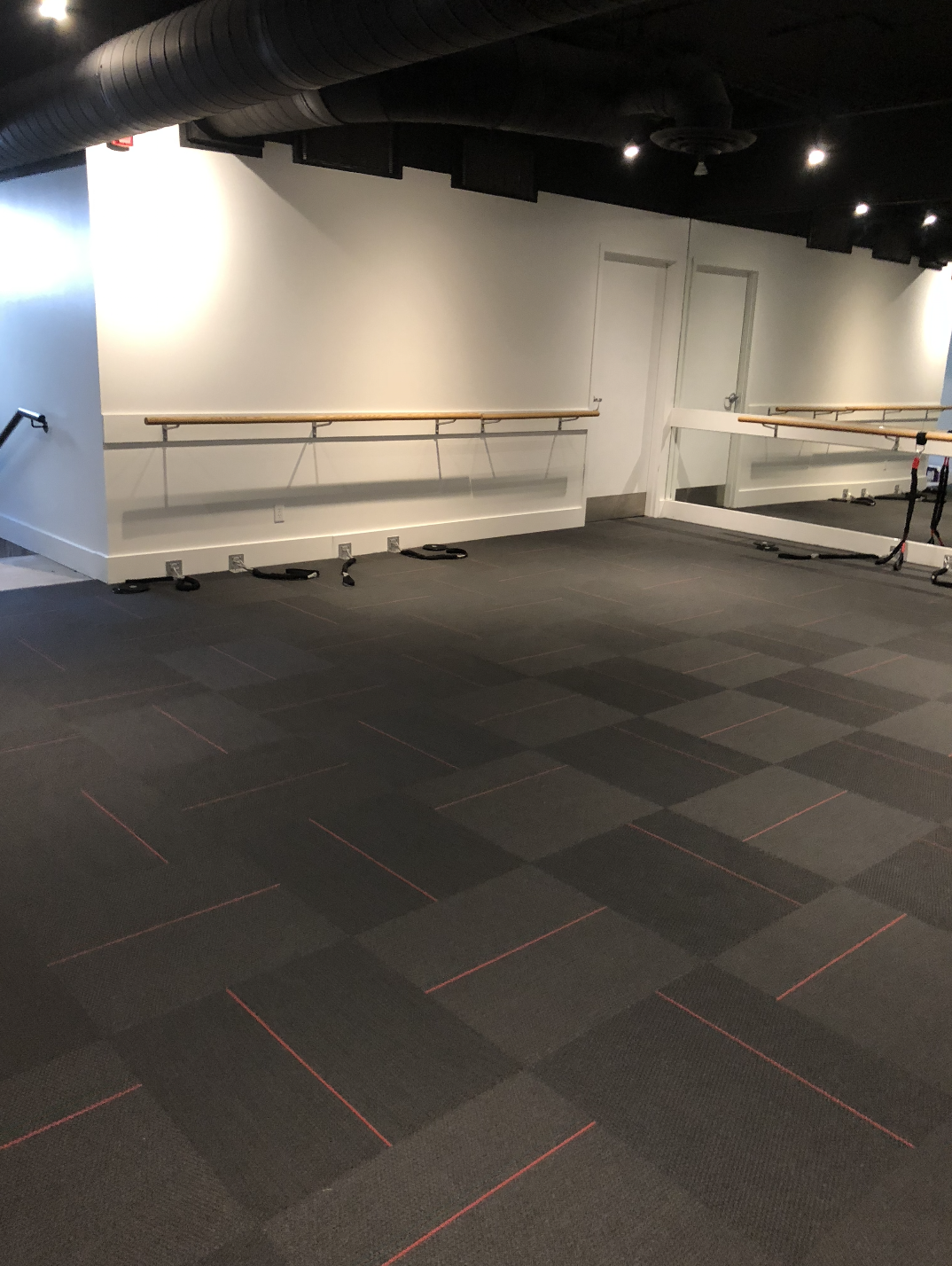 An empty Pure Barre studio