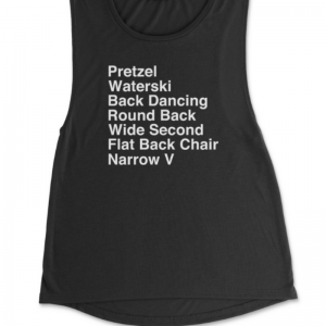 List of Barre Exercises 2.0 Muscle Tank in Black
